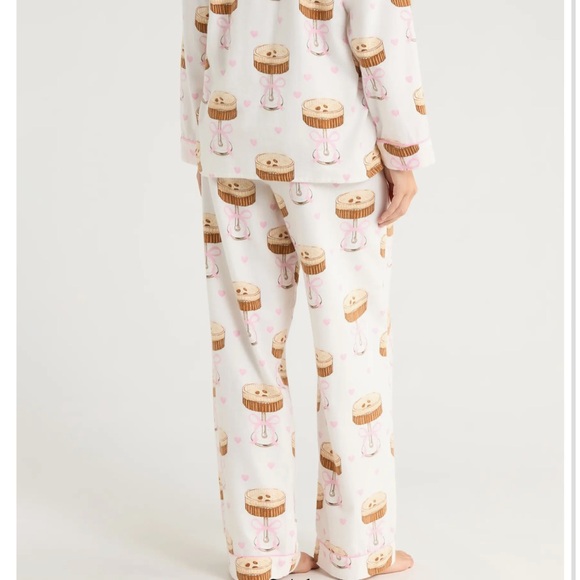 PJ Salvage Pink and White Espresso Martini Pajama Set - Picture 2 of 11
